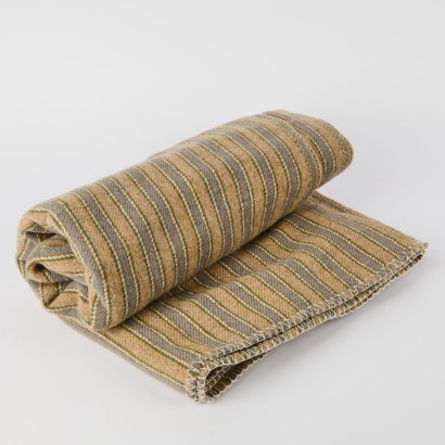 A Vintage Striped Wool Blanket