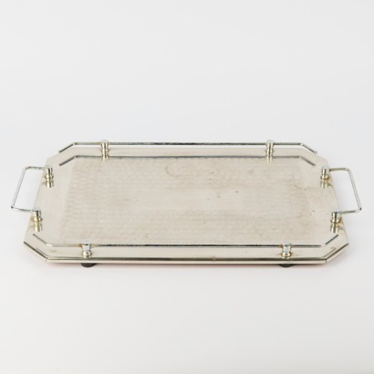 A Mid-Century Chrome Tray