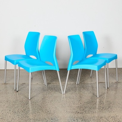A Set of Four PLOP 230 Giancarlo Bisaglia Chairs