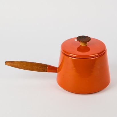 A Copco Enamel Fondue Pot by Michael Lax, Netherlands