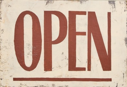 A Vintage Open Sign