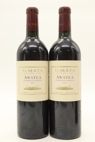 (2) 2011 Te Mata Estate 'Awatea' Cabernets Merlot, Hawke's Bay