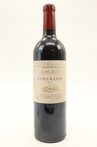 (1) 2014 Te Mata Estate Coleraine, Hawke's Bay (SOL) [BC98]
