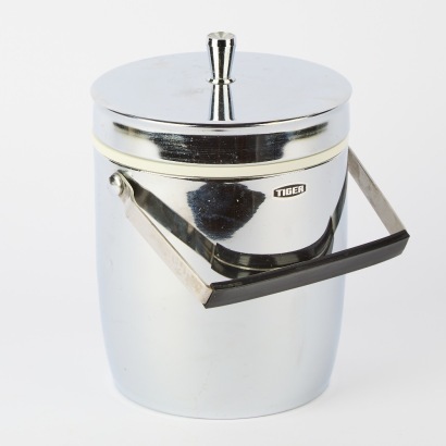 A Vintage Tiger Stainless Steel Ice Bucket, Japan