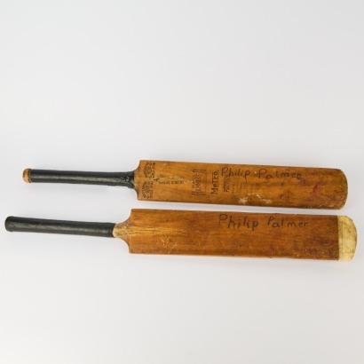 A Pair of Antique Characterful Metro Cricket Bats Made In India