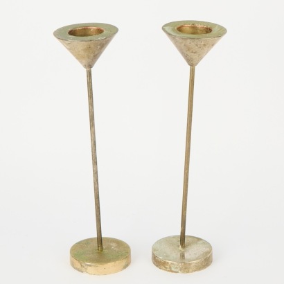 A pair of Post Modern Candle holders