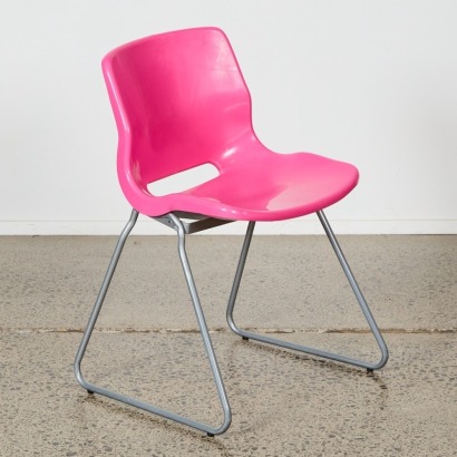 A Pink Ikea Snille Chair