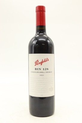 (1) 2003 Penfolds Bin 128 Shiraz, Coonawarra