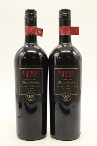 (2) 2013 Church Road Grand Reserve Cabernet Sauvignon - Merlot, Hawke's Bay [BC95]