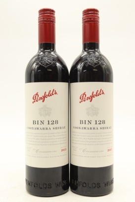 (2) 2015 Penfolds Bin 128 Shiraz, Coonawarra [JR17]