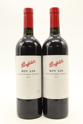 (2) 2003 Penfolds Bin 128 Shiraz, Coonawarra