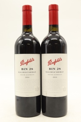 (2) 2004 Penfolds Bin 28 Kalimna Shiraz, South Australia
