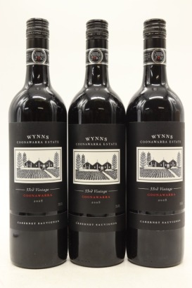 (3) 2008 Wynns Coonawarra Estate Black Label Cabernet Sauvignon, Coonawarra