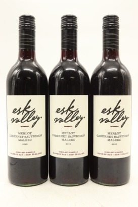 (3) 2019 Esk Valley Merlot - Cabernet Sauvignon - Malbec, Gimblett Gravels
