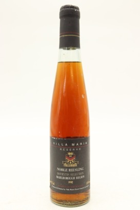 (1) 1992 Villa Maria Reserve Botrytis Selection Noble Riesling, Wairau Valley, 375ml