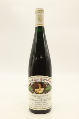 (1) 1989 Weingut Blees Ferber Leiwener Laurentiuslay Riesling Spatlese, Mosel