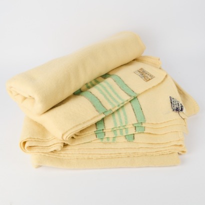 A Pair of Fairy Warm Whitney Blankets Made in England