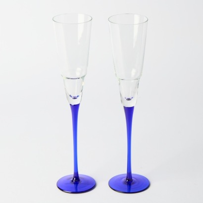 A Pair Vintage Champagne Glasses
