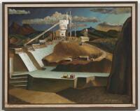 IAN MCMILLAN Whakamau Dam Under Construction