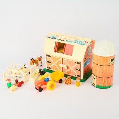 An Original Vintage Fisher Price Farm Set