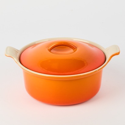 A Vintage Le Creuset Cast Iron Caserolle Size 18