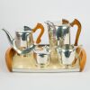 A Mid-Century Picquot Ware Tea Service Five Piece. Never Used