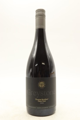 (1) 2020 Greystone Wines 'Thomas Brothers' Pinot Noir, Waipara