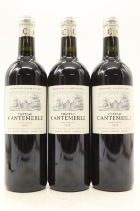 (3) 2018 Chateau Cantemerle, Haut-Medoc [JR16.5]