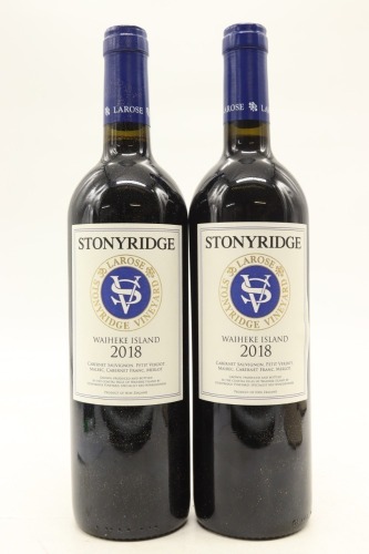 (2) 2018 Stonyridge Vineyard Larose, Waiheke Island [JR17]