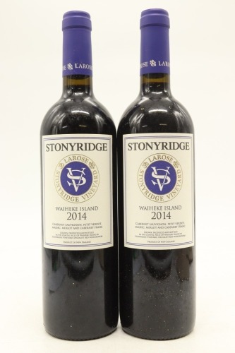 (2) 2014 Stonyridge Vineyard Larose, Waiheke Island [JR17]