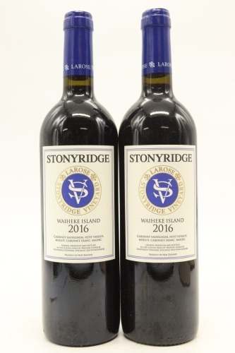 (2) 2016 Stonyridge Vineyard Larose, Waiheke Island [JR17]