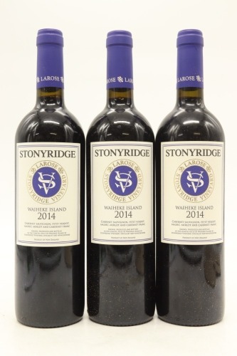 (3) 2014 Stonyridge Vineyard Larose, Waiheke Island [JR17]