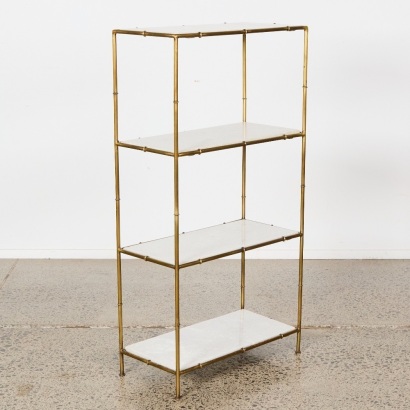 A Tall Four Tier Marble Shelves