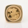 9ct Yellow Gold / 22ct 1979 Sovereign Coin Ring