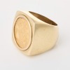 9ct Yellow Gold / 22ct 1979 Sovereign Coin Ring - 2