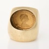 9ct Yellow Gold / 22ct 1979 Sovereign Coin Ring - 3