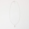 18ct White Gold, Partridge Jeweller's, 1.01ct Pear Cut Diamond / 0.15ct Diamond Pendant on 45cm Cable Link Chain with Box - 2