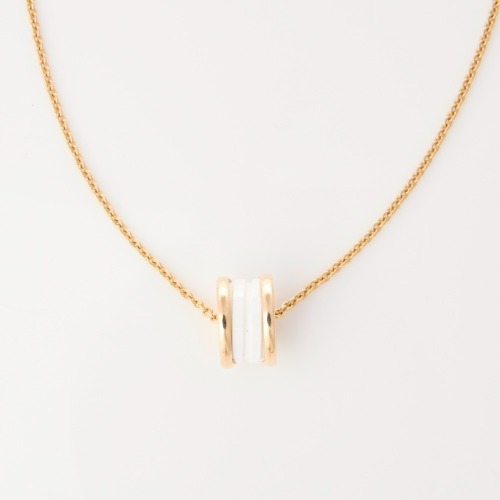 18ct Yellow Gold / White Ceramic, Bvlgari B.Zero1 Necklace, circa 2019