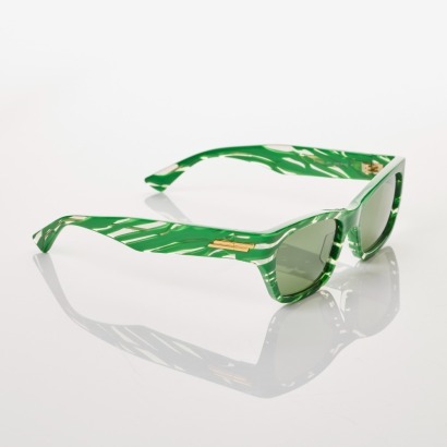 Bottega Veneta, BV1005S Green Sunglasses with Case