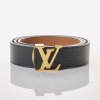 Louis Vuitton, 100cm Reversible Black / Brown Calfskin Belt with Box