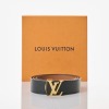 Louis Vuitton, 100cm Reversible Black / Brown Calfskin Belt with Box - 2