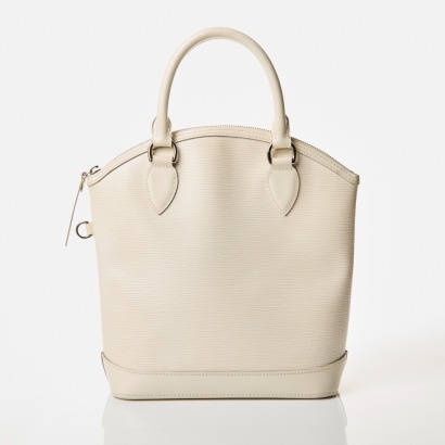 Louis Vuitton, White Epi Leather Lockit Bag