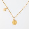 18ct Yellow Gold, 55cm Curb Link Charm Necklace