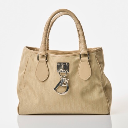 Christian Dior, Lovely Tote in Beige Oblique Canvas