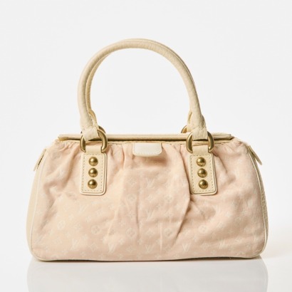 Louis Vuitton, Monogram Rose Mini Lin Trapeze PM Bag