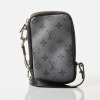 Louis Vuitton, Monogram Black / Grey Eclipse Phone Pouch