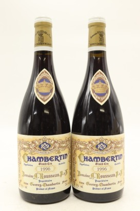 (2) 1996 Domaine Armand Rousseau Pere et Fils Chambertin Grand Cru, Cote de Nuits [JR17.5] [RP98]
