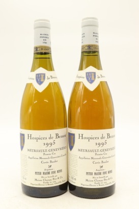 (2) 1995 Hospices de Beaune Genevrieres Cuvee Baudot Maison Champy, Meursault Premier Cru
