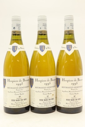 (3) 1995 Hospices de Beaune Genevrieres Cuvee Baudot Maison Champy, Meursault Premier Cru