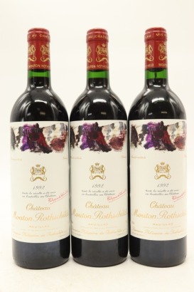 (3) 1992 Chateau Mouton Rothschild, Pauillac